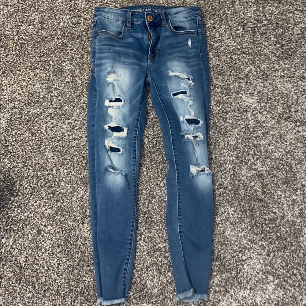 Size 2 American eagle distressed jeans